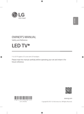 LG 70UP7550PVD.AFFG Owner's Manual