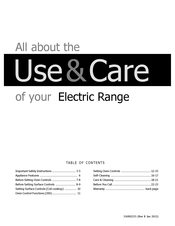 Gibson GEF3015KWC Use & Care Manual