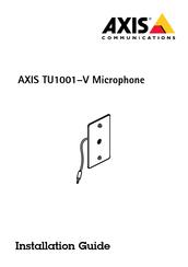 Axis TU1001-V Installation Manual