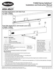 Assa Abloy Norton SafeZone 7150SZ Installation And Instruction Manual