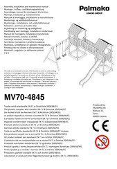 Palmako MV70-1212-1 Assembly, Installation And Maintenance Manual