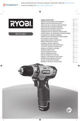 Ryobi RCD12011L Original Instructions Manual
