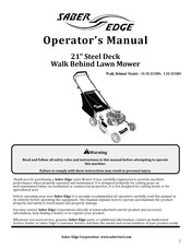 Saber Edge LM-21SBS Operator's Manual