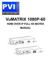 PVI VuMATRIX 1080P-60 Manual