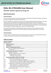 Infineon iMOTION EVAL-M1-CTE610N3 User Manual