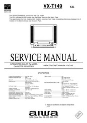 Aiwa vcj8dsc9 Service Manual