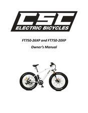 CSC FT750-26XP Owner's Manual