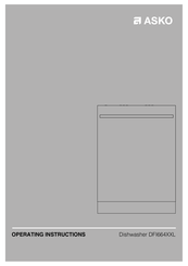 Asko DFI664 Operating Instructions Manual