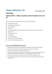 SENAO OAP7250AG Quick Installation Manual