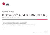 LG UltraFine 27MD5KL Owner's Manual