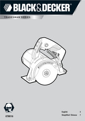 Black & Decker KTM110 Manual