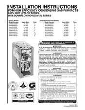 Rheem 90RT07EES Series Installation Instructions Manual