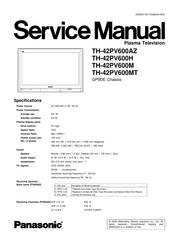 Panasonic TH-42PV600AZ Service Manual