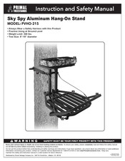 PRIMAL TREESTANDS PVHO-215 Instruction And Safety Manual
