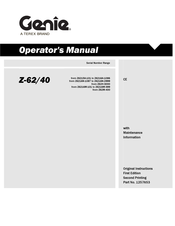 Terex Genie Z6216M-101 Operator's Manual