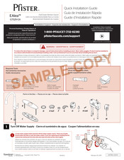 Pfister EAlea GT529-EA Quick Installation Manual