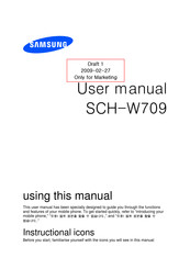 Samsung SCH-W709 User Manual