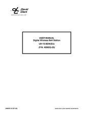 David Clark 40992G-20 User Manual