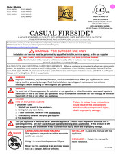 OW Lee CASUAL FIRESIDE 5110-36RDO-SR-SP40-CALABRIA-RUST Manual