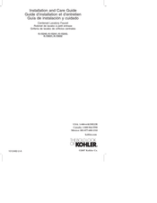 THE BOLD LOOK OF KOHLER K-15241 Installation And Care Manual
