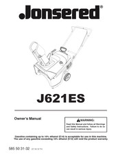Jonsered J621ES Owner's Manual