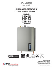 UTICA BOILERS OLSSV-150 Installation, Operation & Maintenance Manual