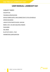 Newlab L400MC04T1A01 User Manual