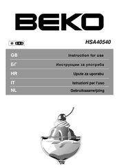 Beko HSA40540 Instructions For Use Manual