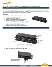 Coolgear USBG-3X4M Installation Manual