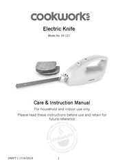 Cookworks EK-121 Care & Instruction Manual