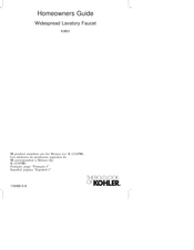Kohler IV Georges Brass K-6811-3 Homeowner's Manual