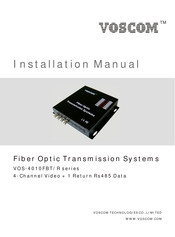 Voscom VOS-4010FBT/R Series Installation Manual
