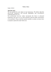 Amcrest ATR-22 Manual