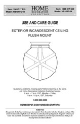 Home Decorators Collection HB1080-34D Use And Care Manual