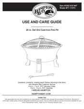 Hampton Bay FT-1107C Use And Care Manual