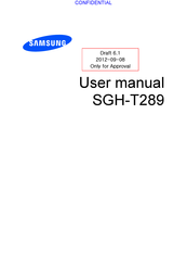 Samsung SGH-T289A User Manual