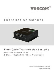 Voscom VOS-8FOM-D232T Series Installation Manual