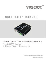 Voscom VOS-2400FFST-6 Installation Manual