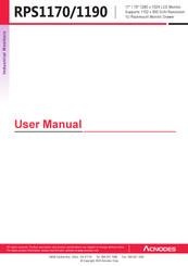 Acnodes RPS 1170 User Manual