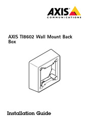 Axis TI8602 Installation Manual