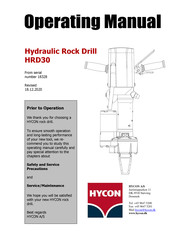 HYCON HRD30 Operating Manual