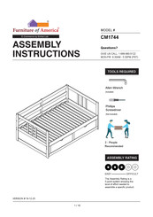 Furniture of America CM1744 Assembly Instructions Manual
