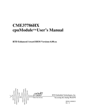 rtd cpuModule CME37786HX User Manual