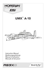 Horizon Hobby Bind-N-Fly AS3X UMX A-10 Instruction Manual