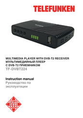 Telefunken TF-DVBT224 Instruction Manual
