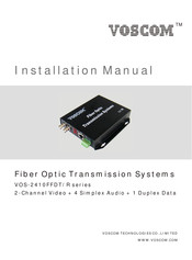 Voscom VOS-2410FFDT Series Installation Manual