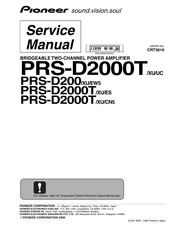 Pioneer PRS-D2000T/XU/ES Service Manual