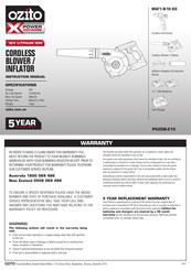 Ozito PX2DB-215 Instruction Manual