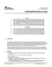 Texas Instruments ADS8509 User Manual