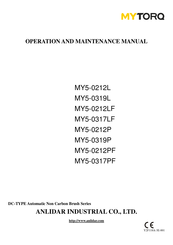 ANLIDAR MYTORQ MY5-0212P Operation And Maintenance Manual